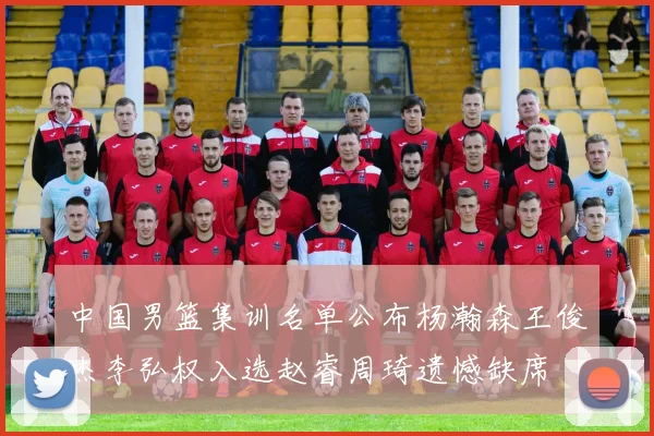 中国男篮集训名单公布杨瀚森王俊杰李弘权入选赵睿周琦遗憾缺席